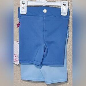90 Degree by Reflex Girls Blue Activewear Short Set Size 2T